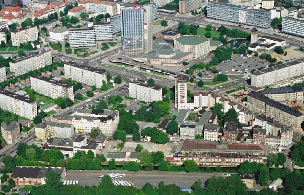 Die Chemnitzer Innenstadt Ende der 80er Jahre - gesichtlose ...